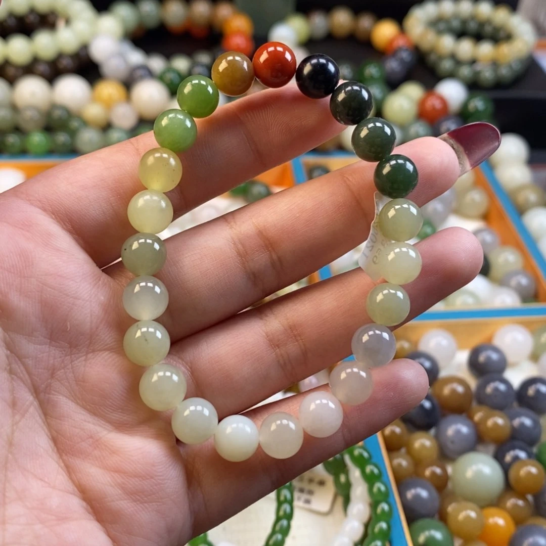 和田玉手串未镶嵌福利多宝手串z 8