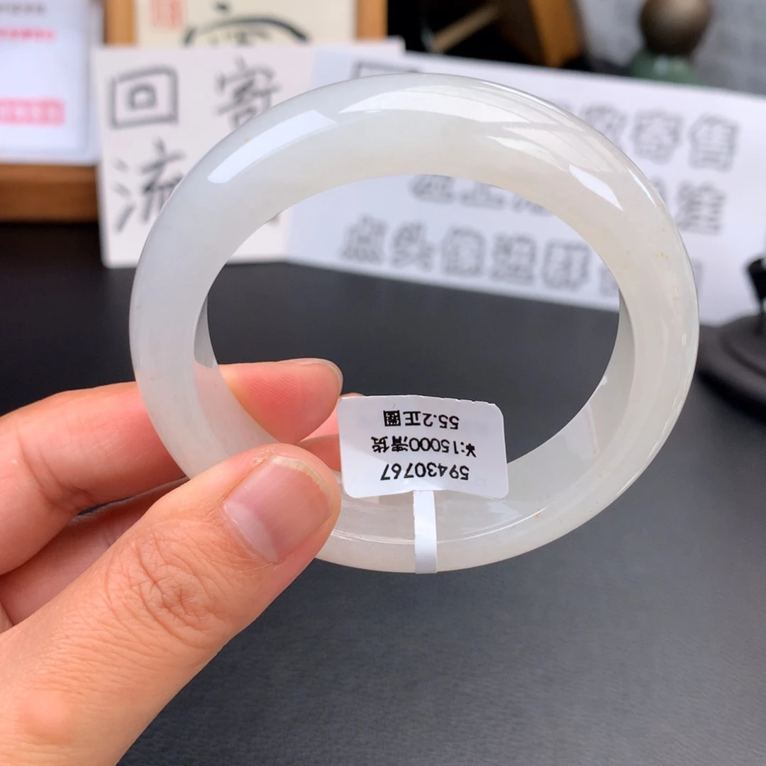 翡翠未镶嵌手镯【回流】糯冰起胶厚装