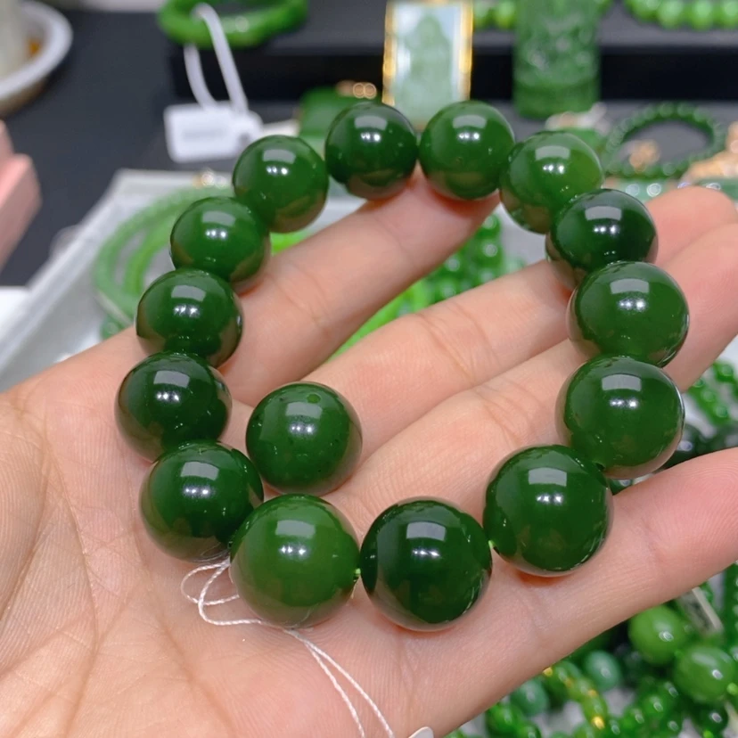 【闪购商品】和田玉（碧玉）手链未镶嵌L****