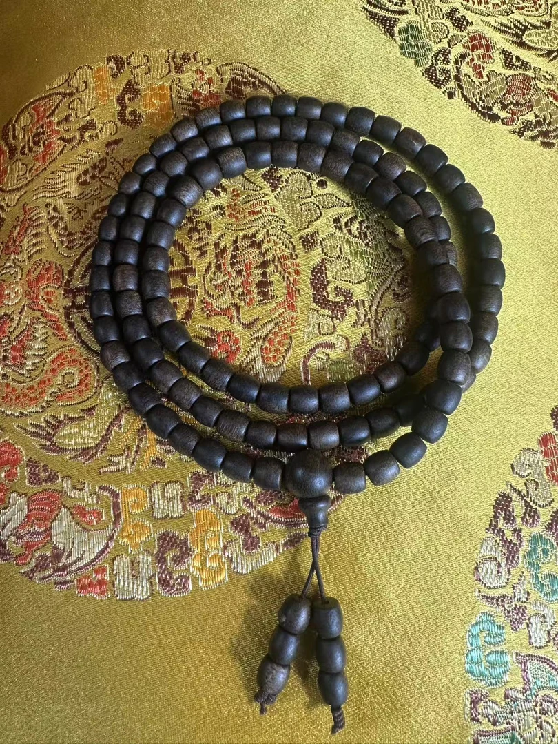 【沉香世家补贴】L2-33/5海南白奇楠沉香手串108水桶珠 （多样性发货