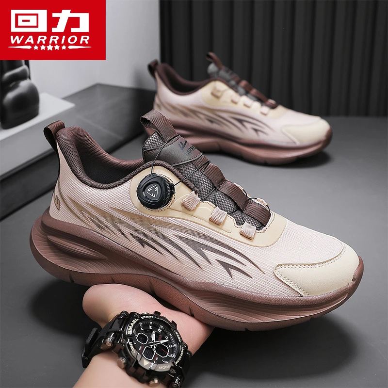 回力男鞋秋季网面纽扣休闲运动鞋踩屎感跑步增高百搭男士老爹潮鞋