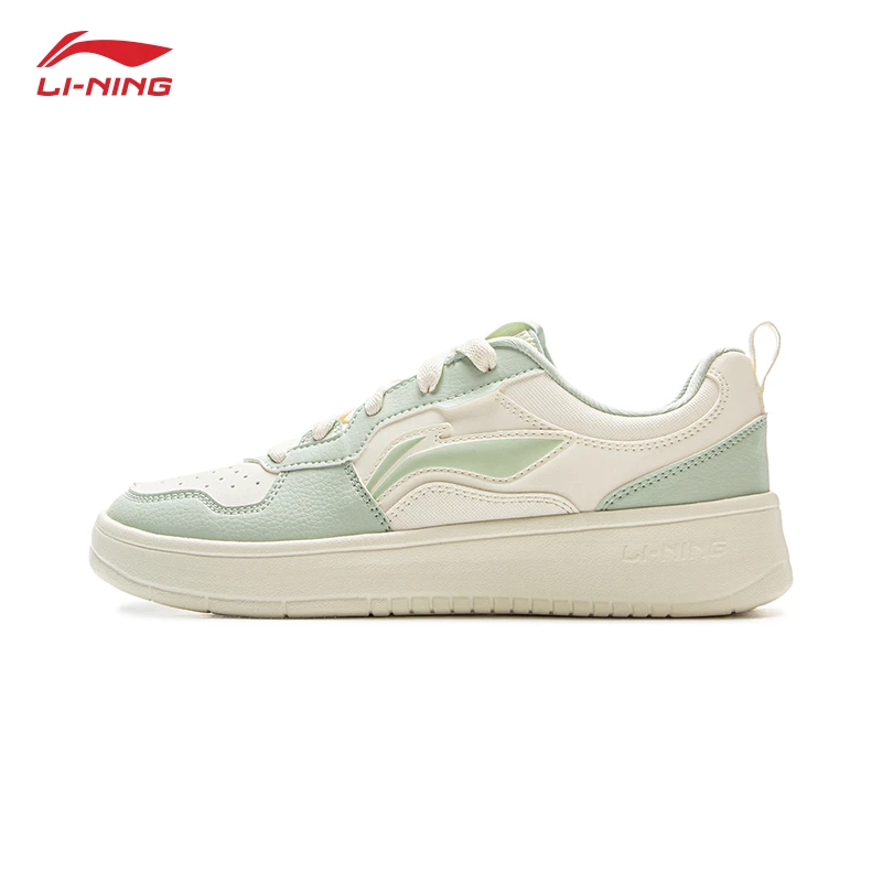 李宁初云板鞋女鞋2025春季新款低帮轻便运动潮鞋潮流百搭休闲鞋女