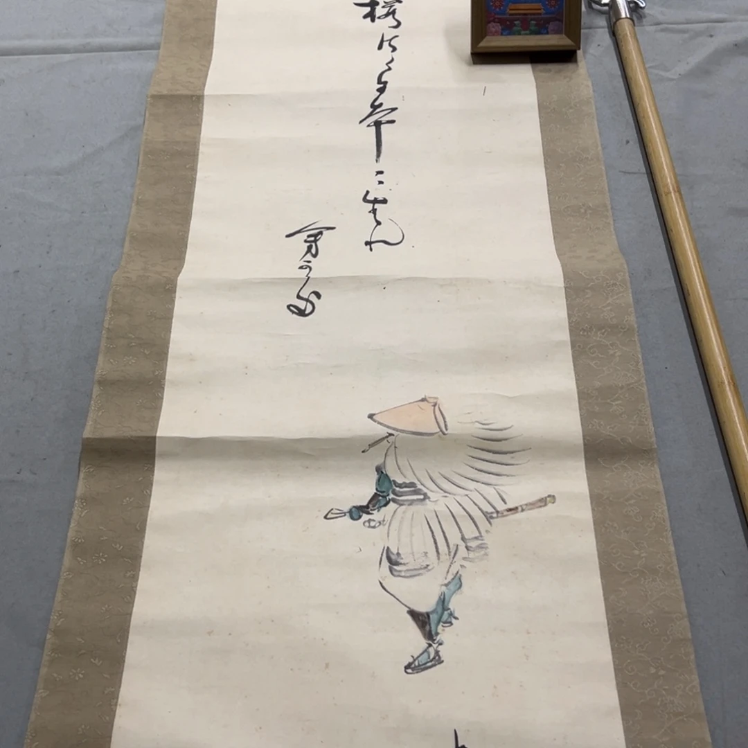 国画方*手绘临摹人物挂轴