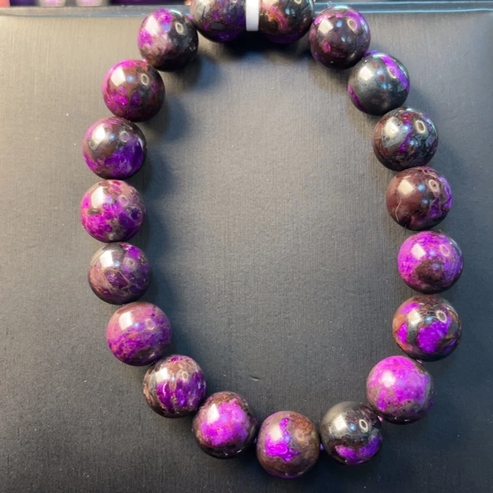 苏纪石（舒俱来）未镶嵌手链铁皮桃花10.5