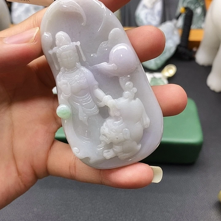 翡翠未镶嵌吊坠(不含链)普*挂件