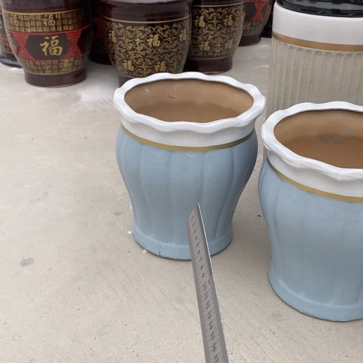低腰白花口蓝南瓜大号口33/36