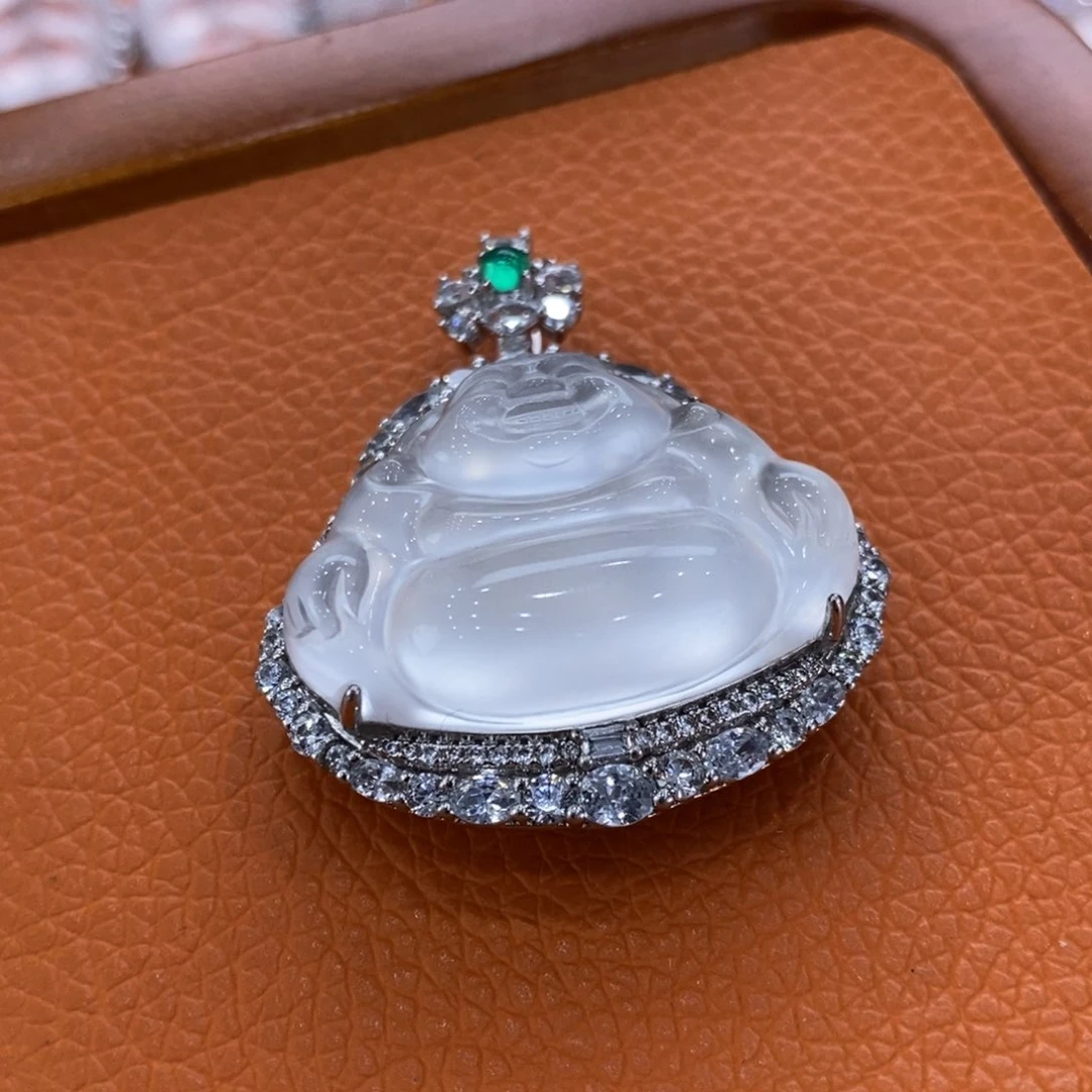 石英质玉吊坠(赠链)合金