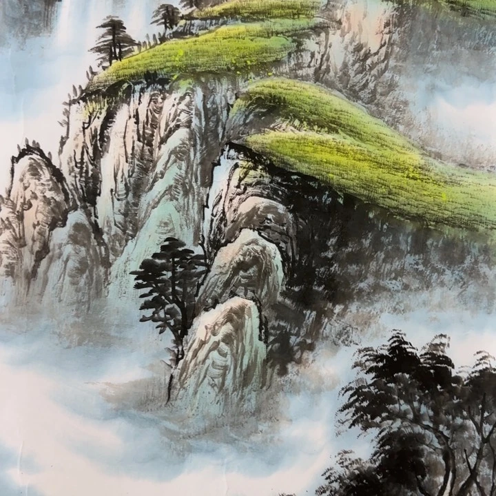 国画QA原创山水作品！带证书！限购一单