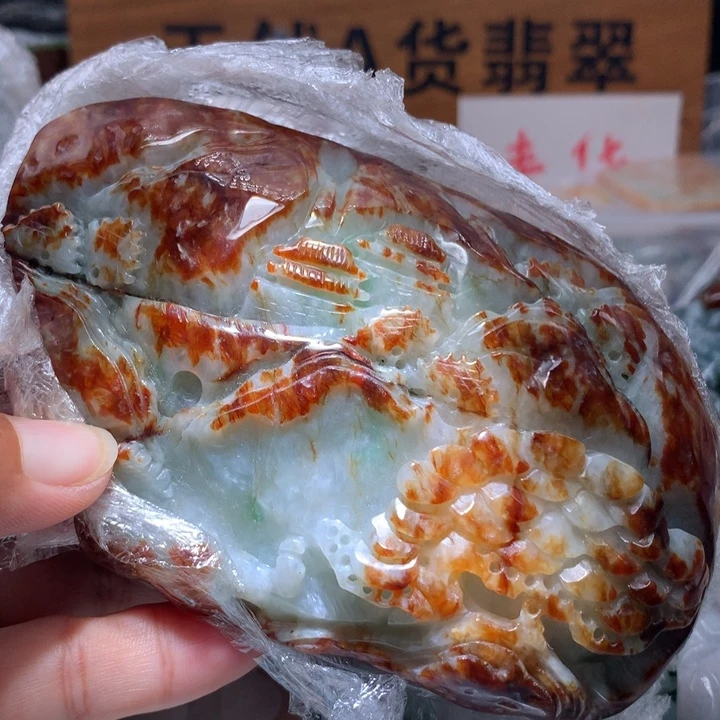 翡翠未镶嵌颈饰保真天然A货翡翠