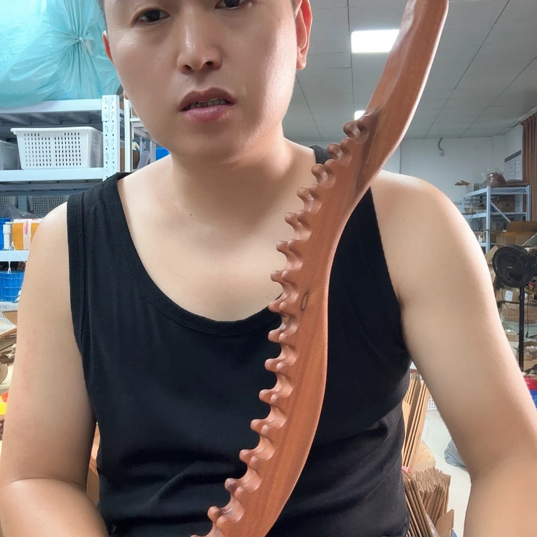 红檀香木58厘米放松工具瑕疵