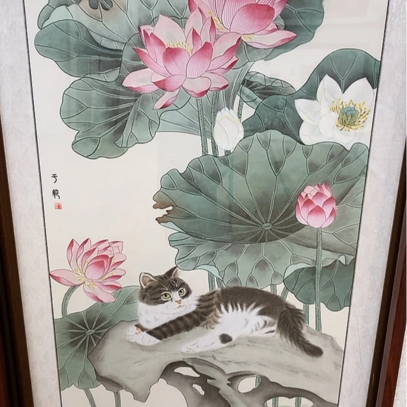 【闪购商品】国画手绘国画工笔带框125.70