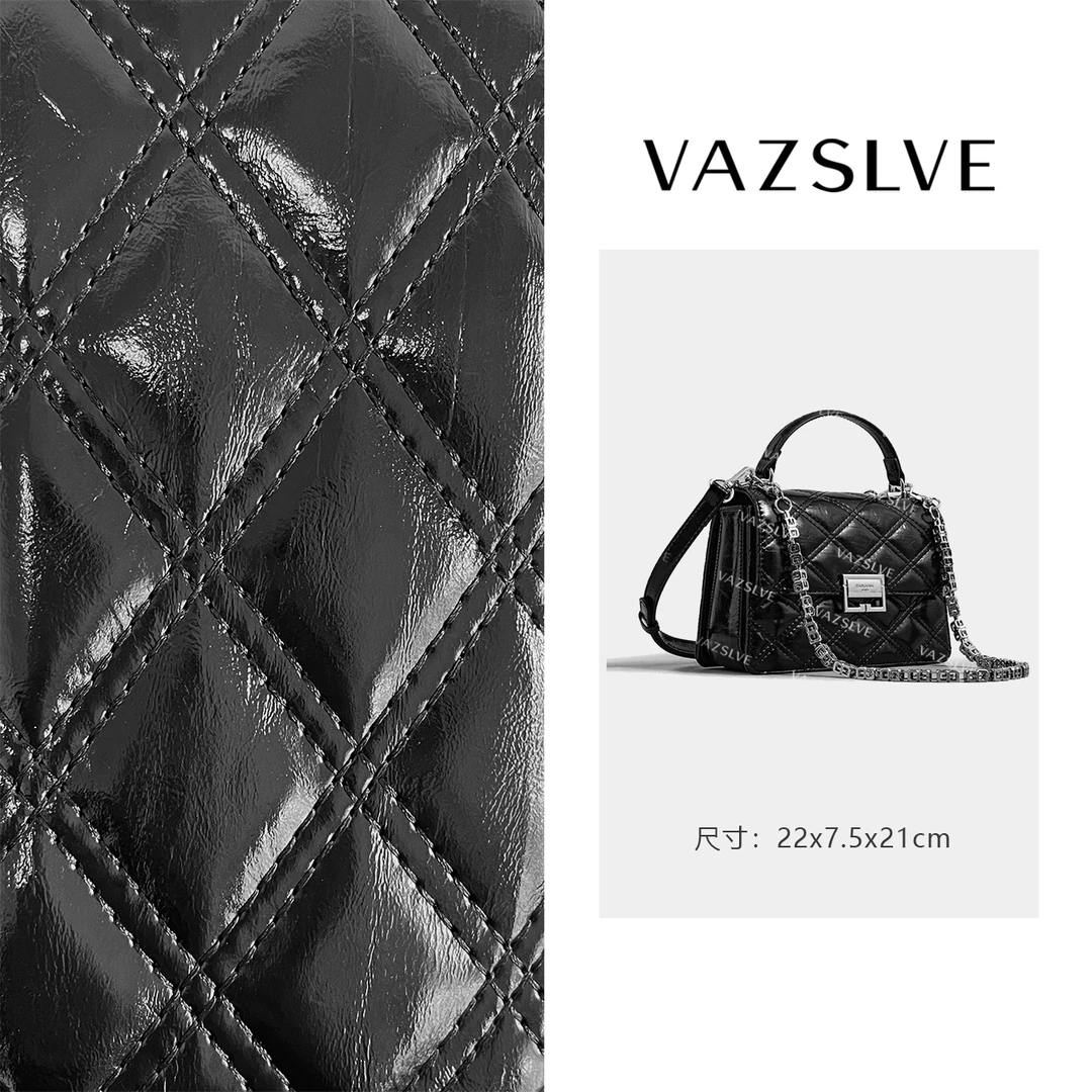 VAZSLVE/原创设计SK-92550-黑色 秋冬新款轻奢小包