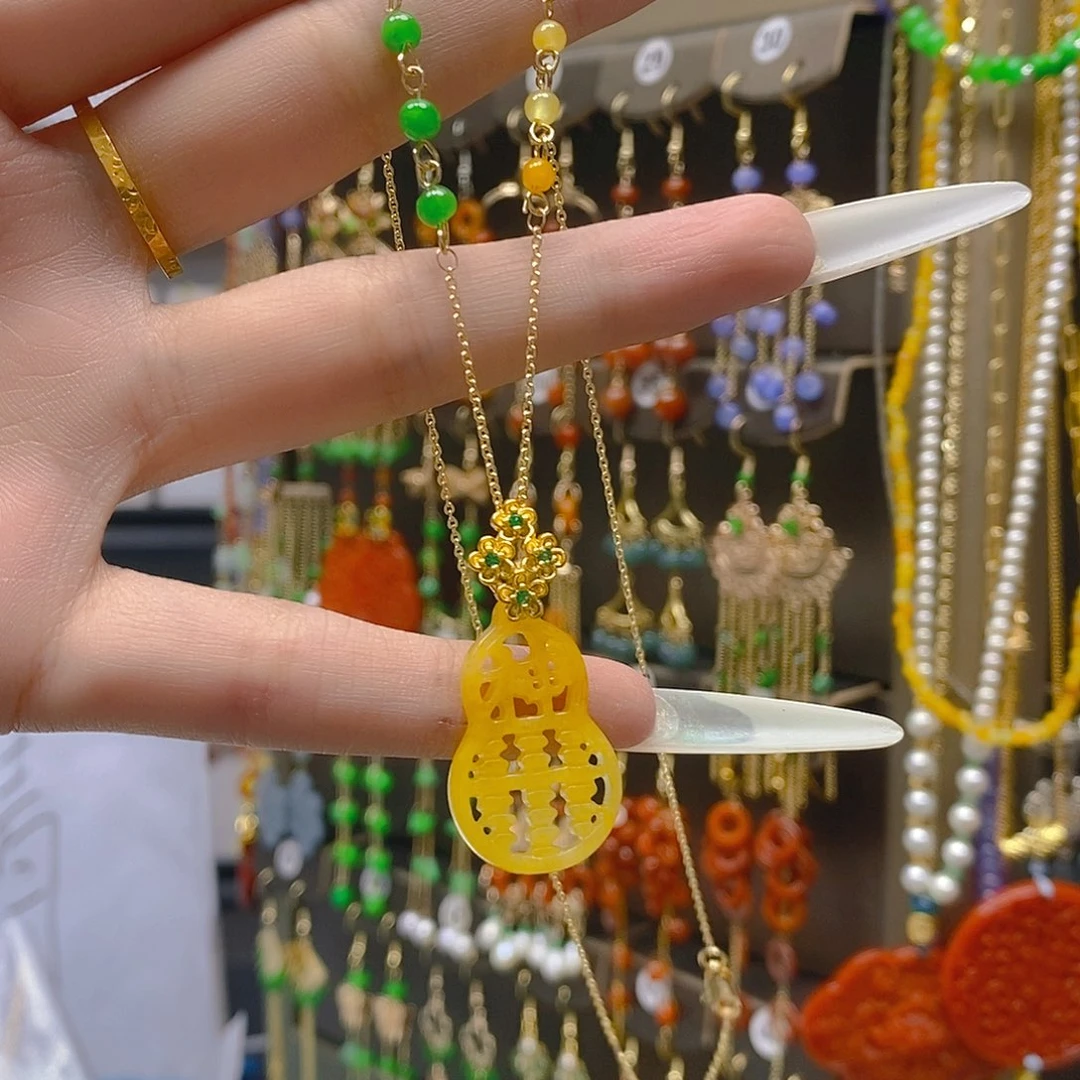 翡翠合金耳饰翡翠