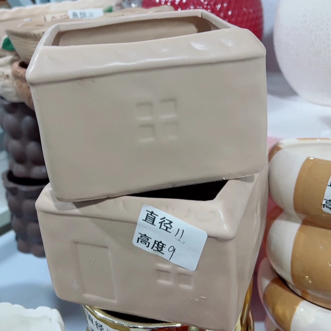有孔，陶瓷花盆满10米包邮发货
