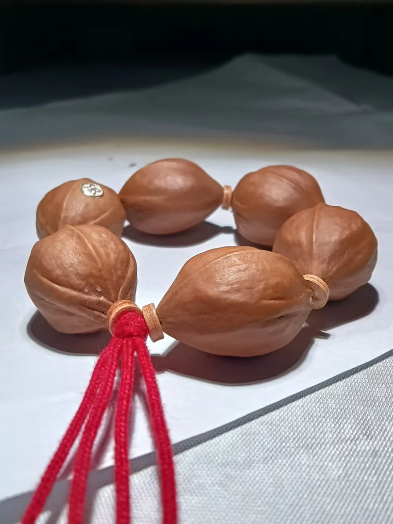 橄榄核手持念珠铁核男士19X27梅林铁核手串