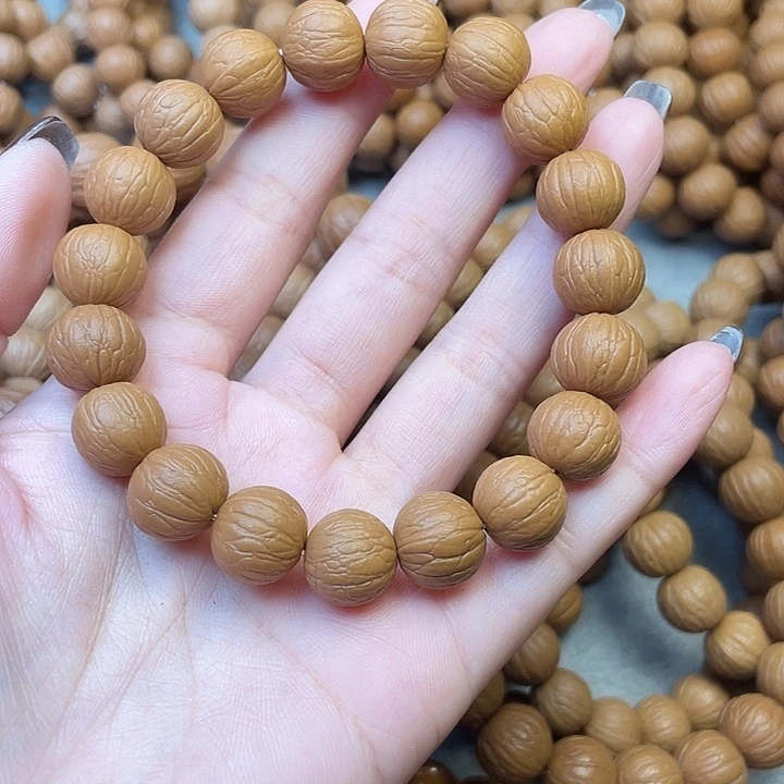 麻***视手串猴头核桃聚宝盆