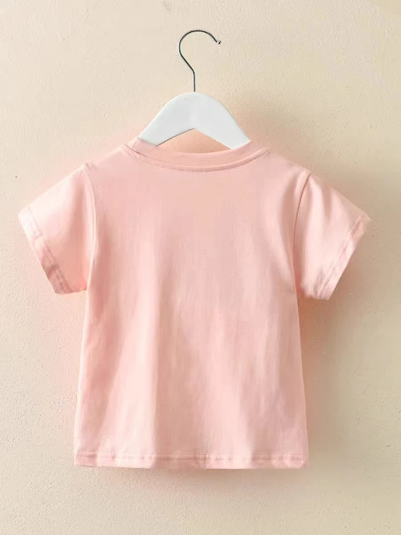 1号链接搭童装t恤春秋夏季韩版短袖休闲短袖T恤女宝宝