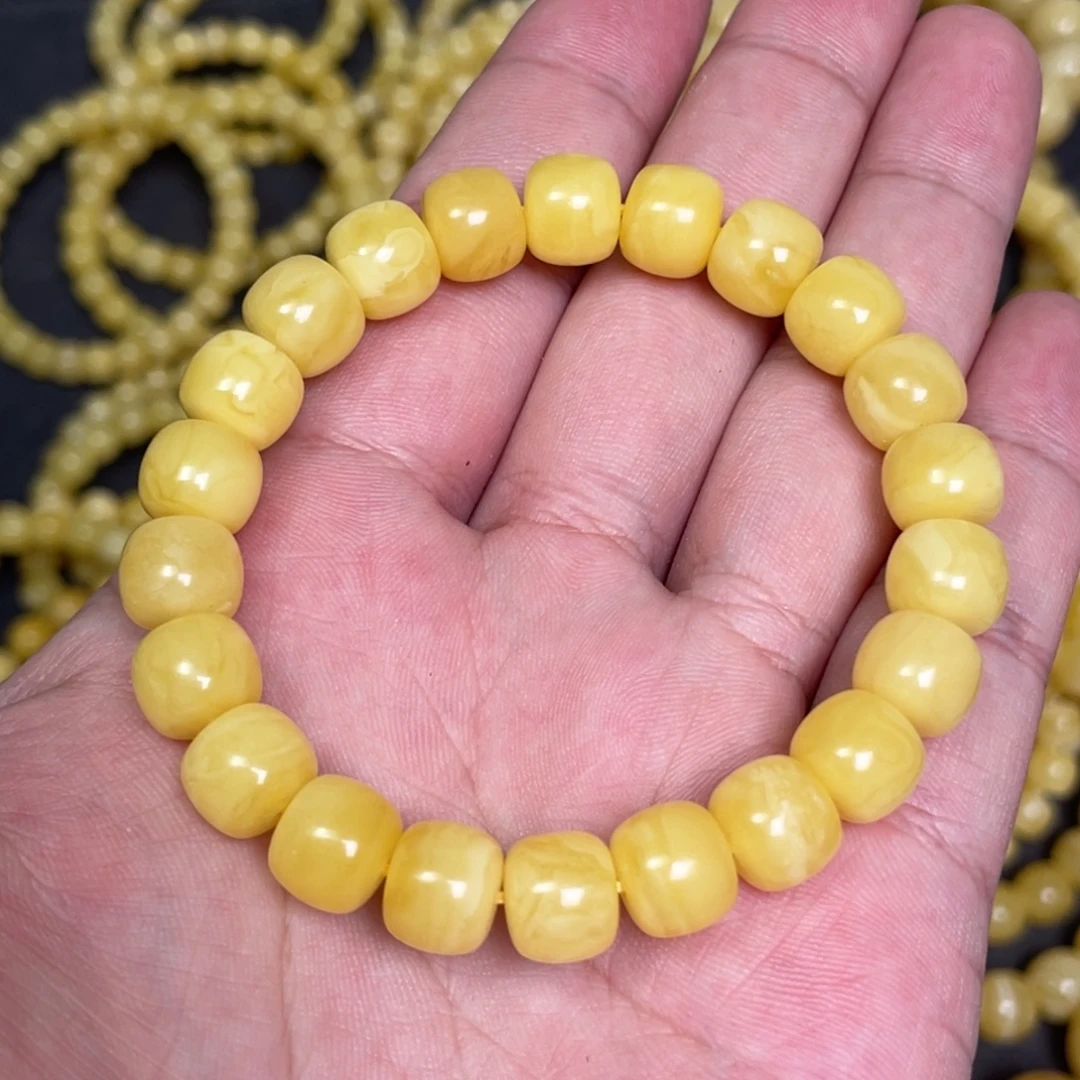 蜜蜡未镶嵌裸石蜜蜡手串9.7mm