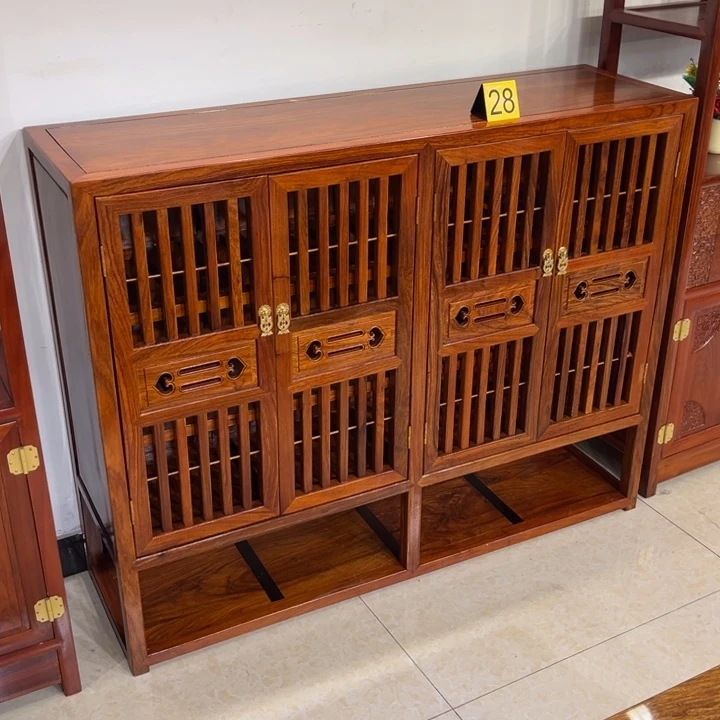 紫檀木类柜类家具梦*萌28号鞋柜刺猬紫檀