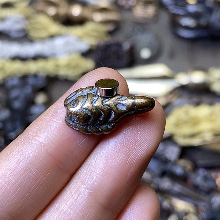 藏传老铜蝎子侧挂