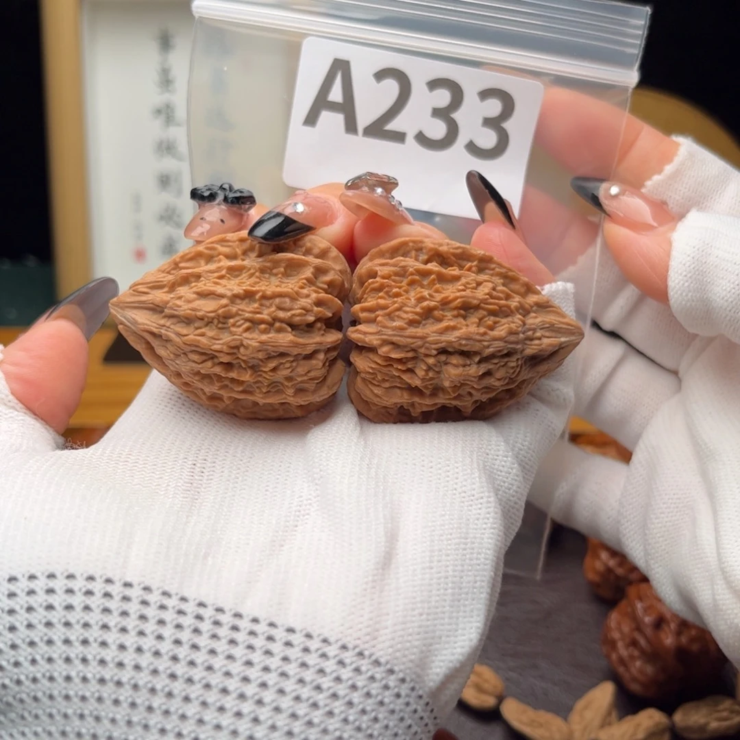 文玩核桃把件34塔尖a233
