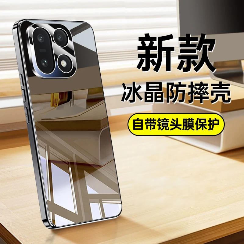 适用一加15手机壳新款冰晶玻璃防摔男女 oneplus15镜头全包保护套