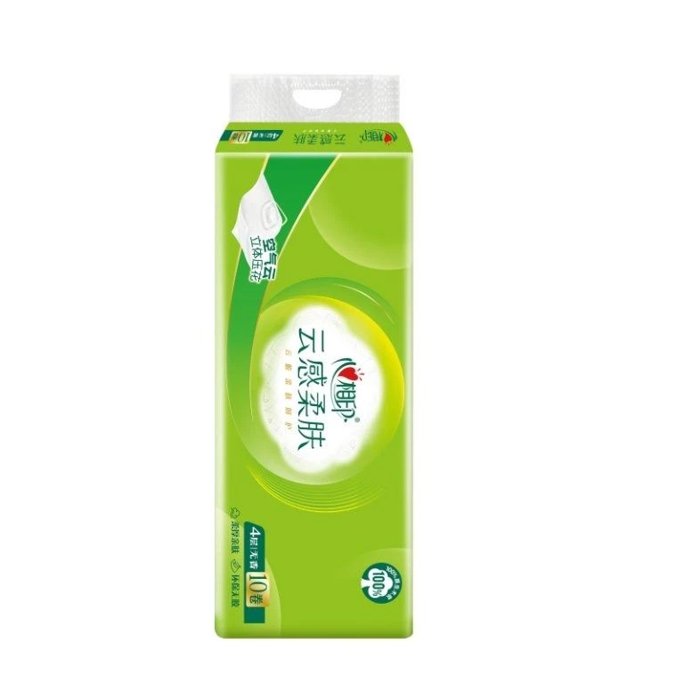 心相印云感立体压花10卷有芯卫生纸BT5410