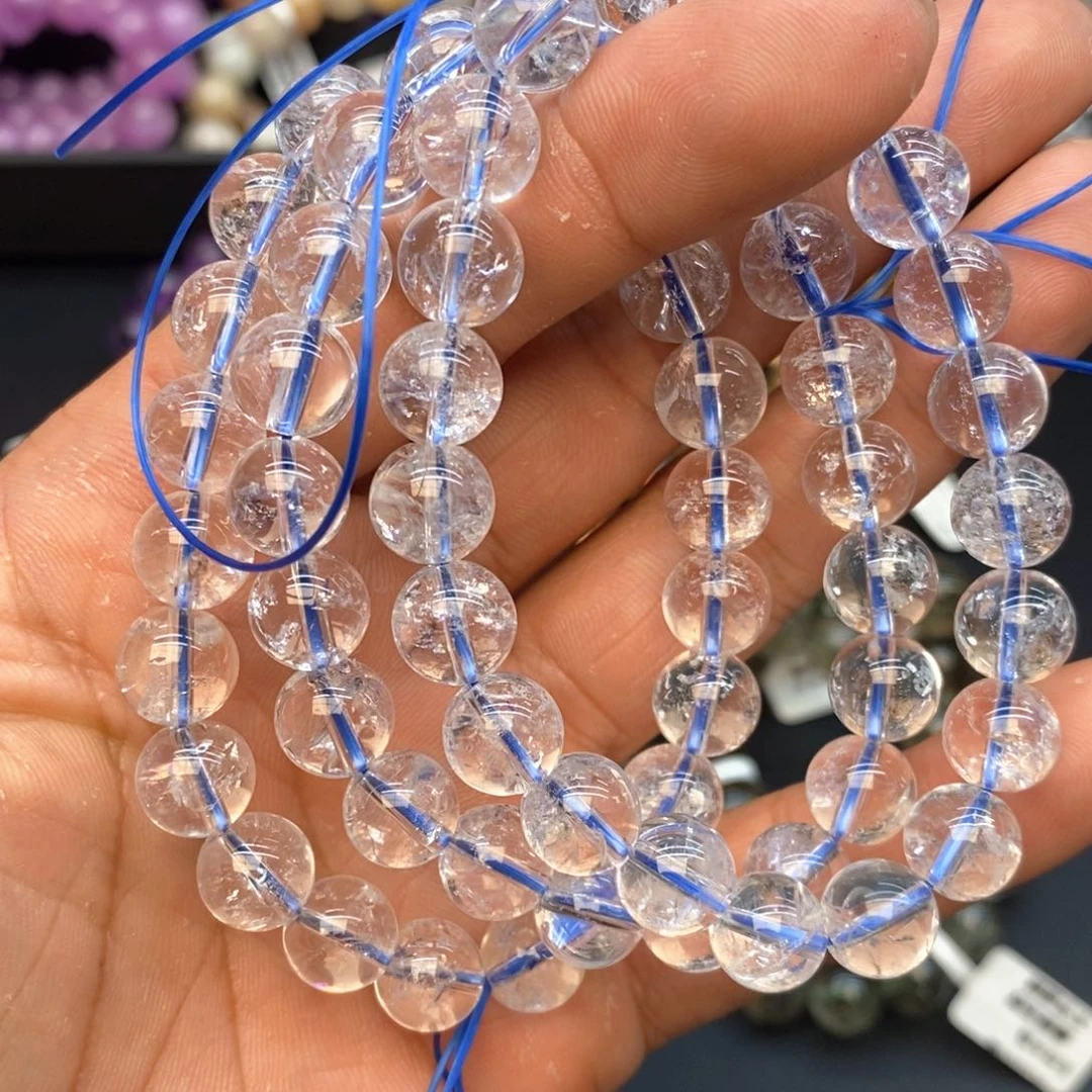 水晶手串未镶嵌1白阿塞10mm