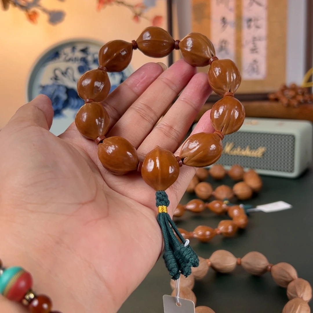 远***山橄榄核手串19×26鲨鱼背