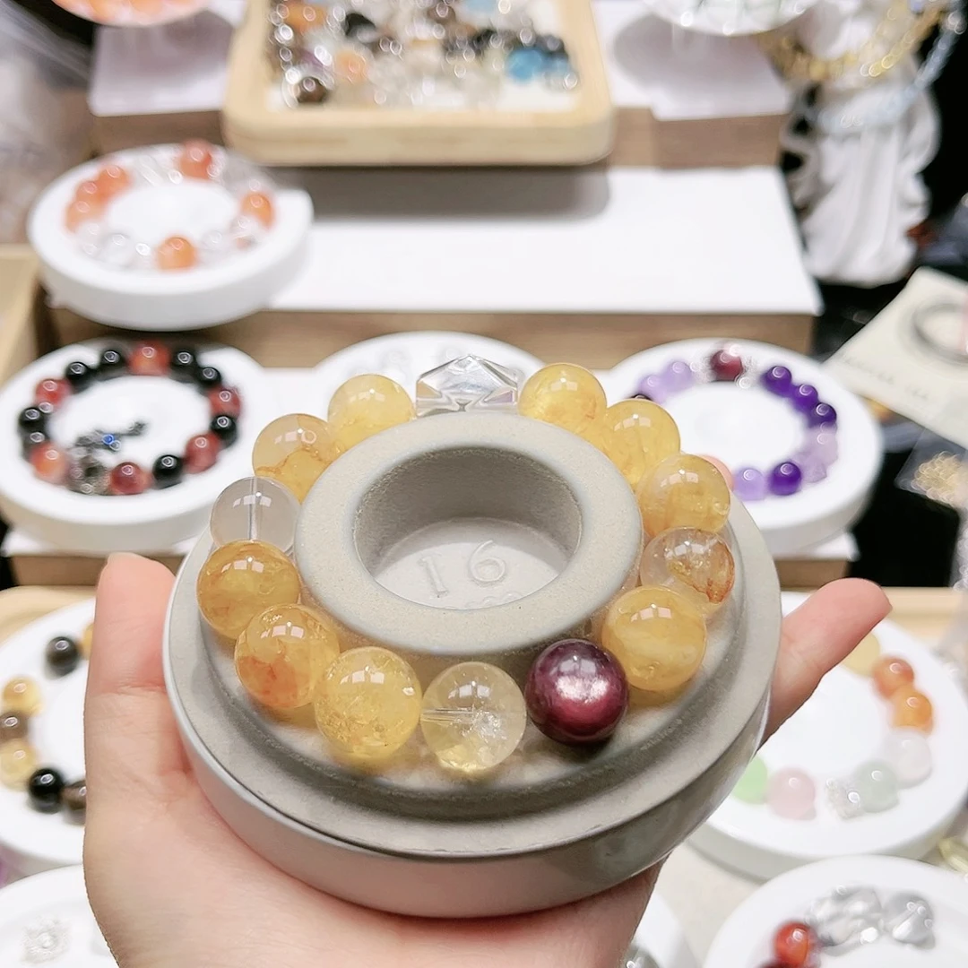 水晶手链未镶嵌张**?天然水晶