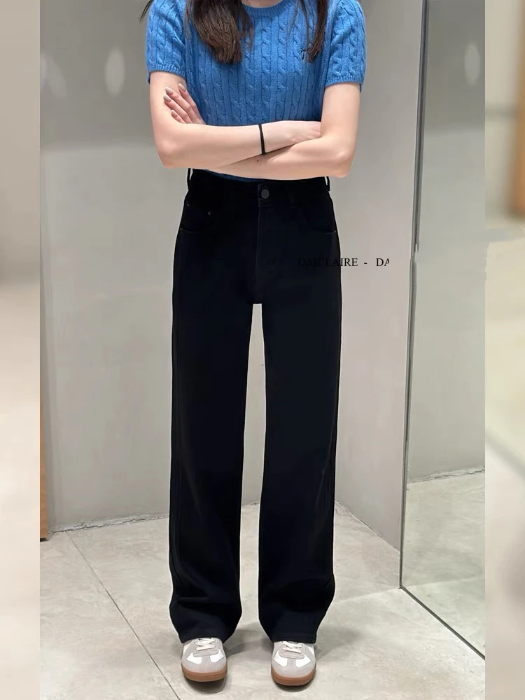 显瘦神裤升级上新！冬天显高显瘦！七黄金比例窄版直筒拖地裤