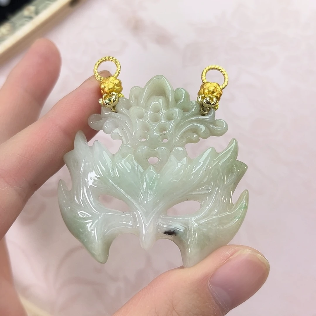 翡翠合金吊坠(赠链)国风