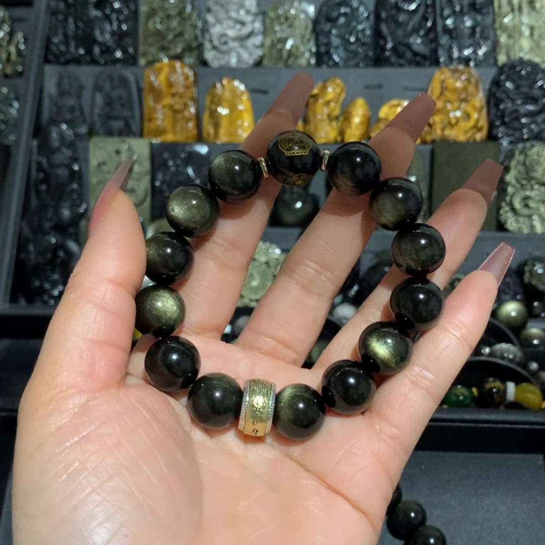 黑曜岩手链未镶嵌风*月