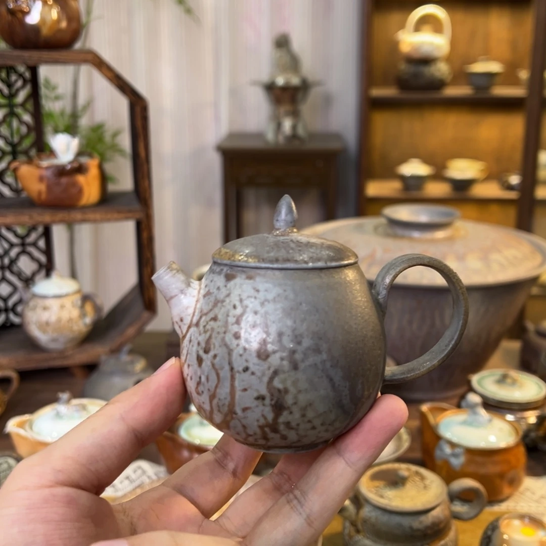 不染柴烧精品龙蛋