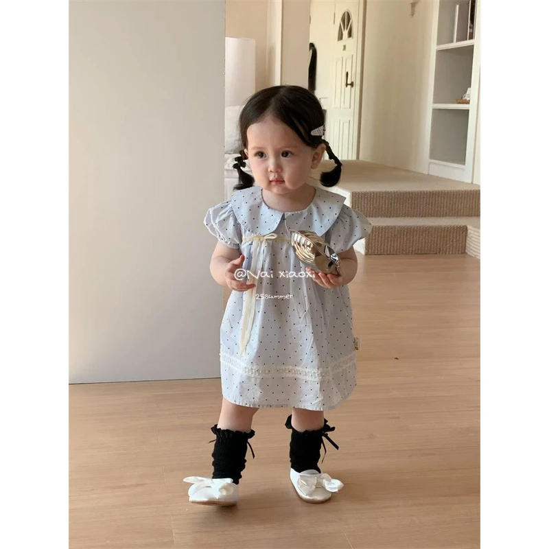 NXX·25夏~点点娃娃领连衣裙NXX5603