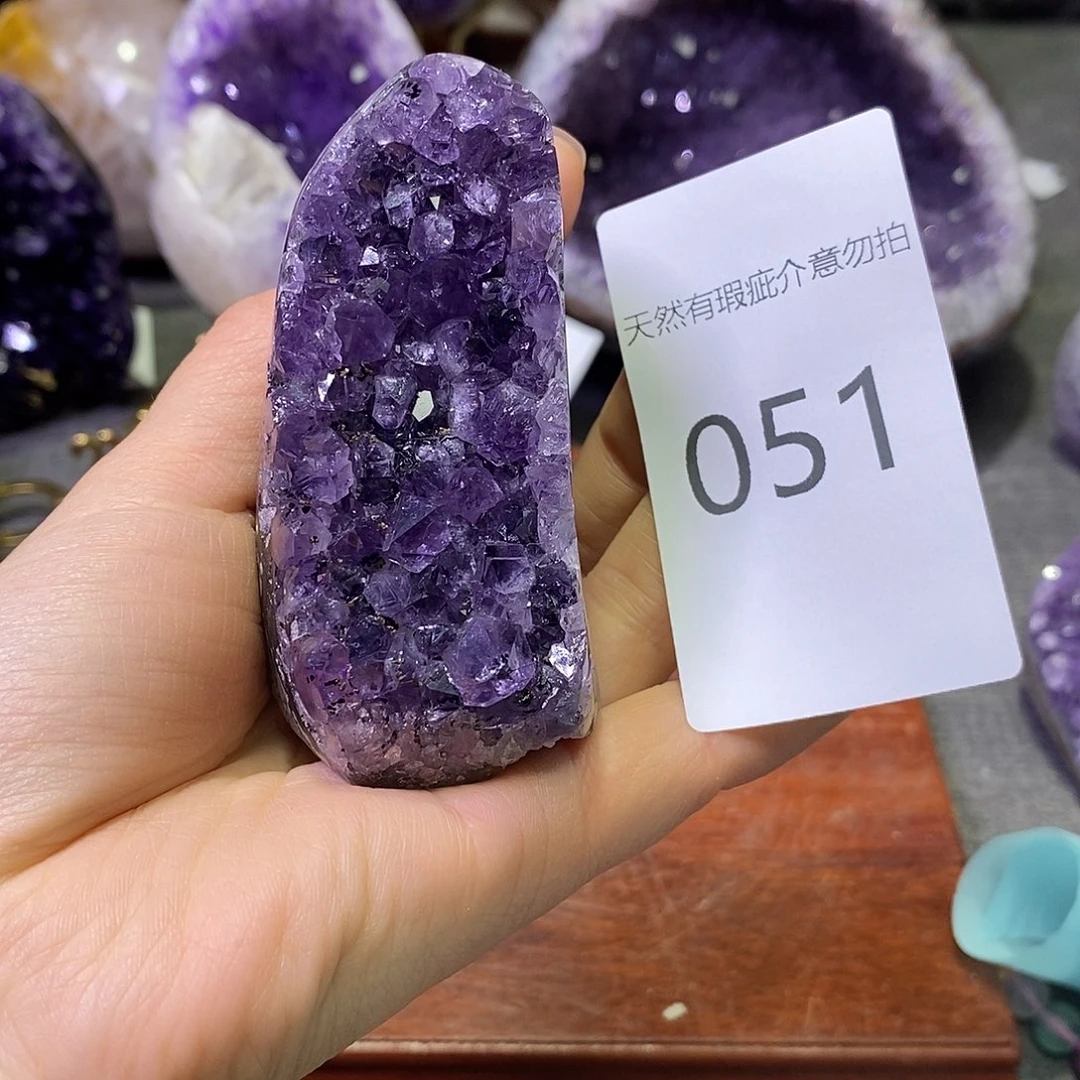 紫晶珠宝半成品未镶嵌