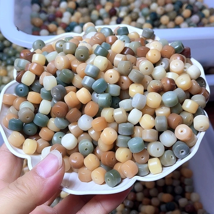 吊坠白玉菩提白玉菩提9瑕疵经络120颗卡灯牌宠100颗