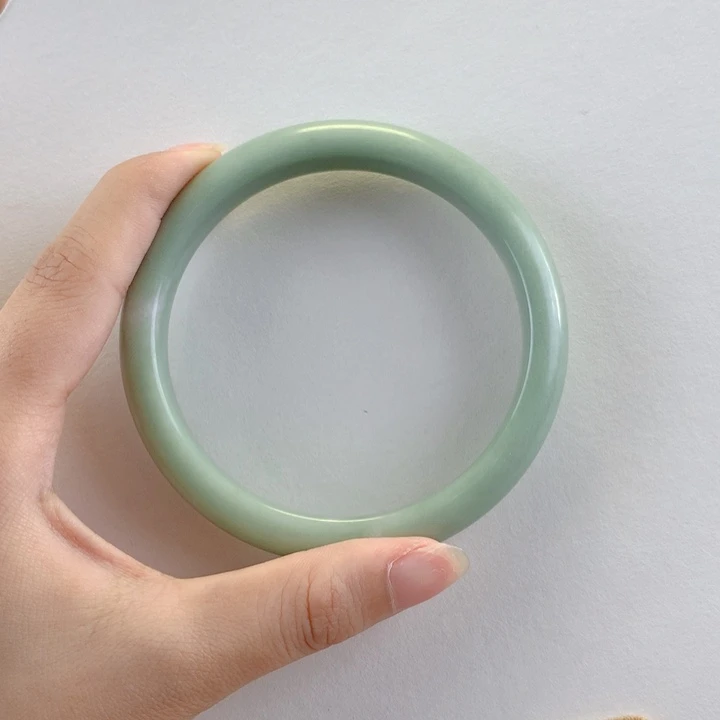 贺***姐蓝田玉（蛇纹石化大理石玉）手镯未镶嵌