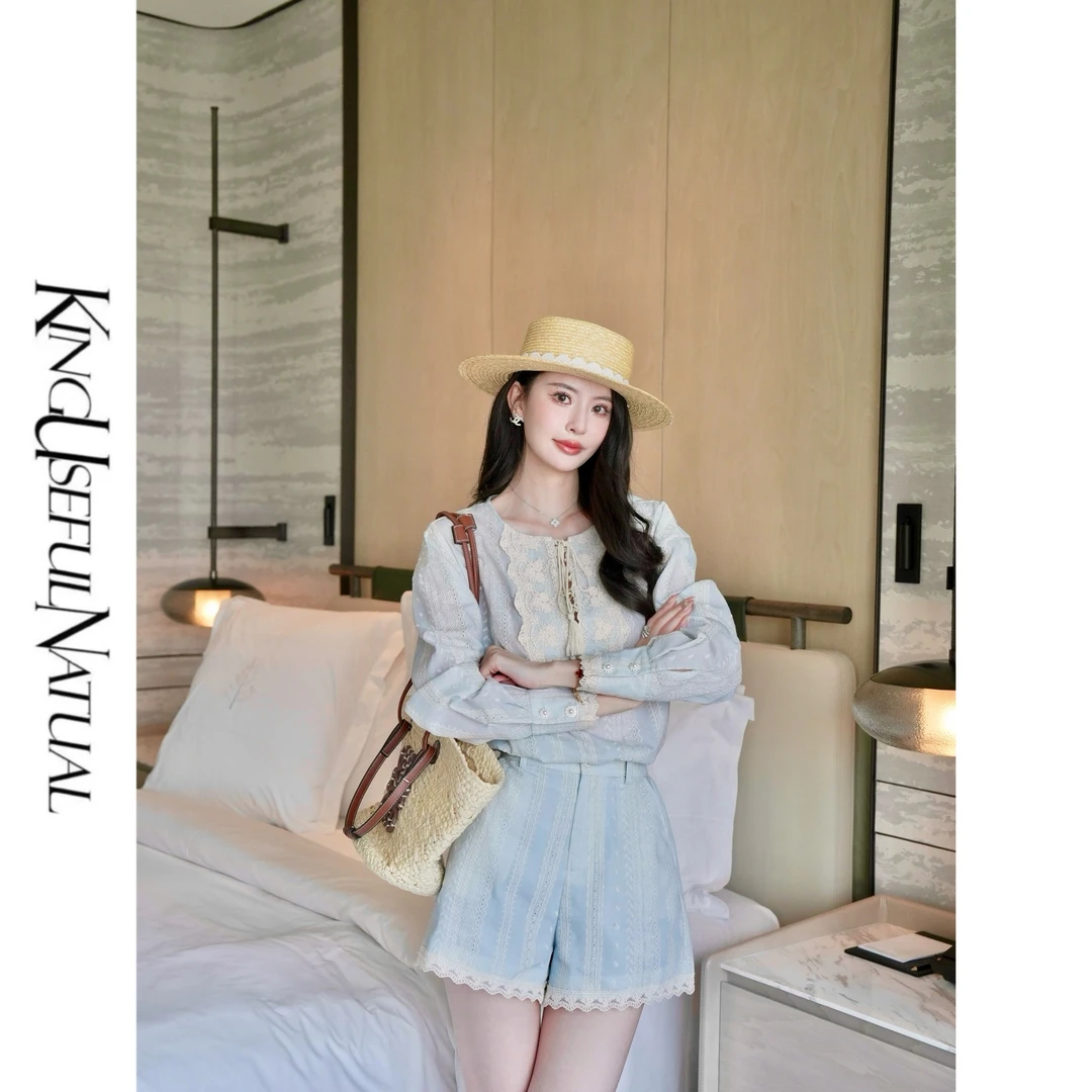 KUN【晚风】丰富提花感 立体棉布刺绣花边氛围感轻国风浪漫套装