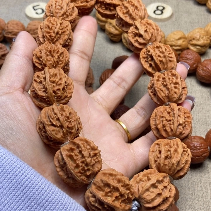 文玩核桃吊坠白茬龙脊shou chi