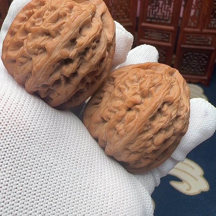 文玩核桃吊坠全品红锦鲤42尺货头