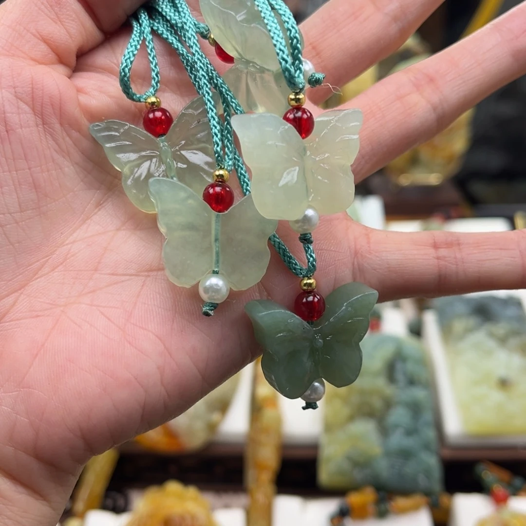 岫玉未镶嵌挂件挂件