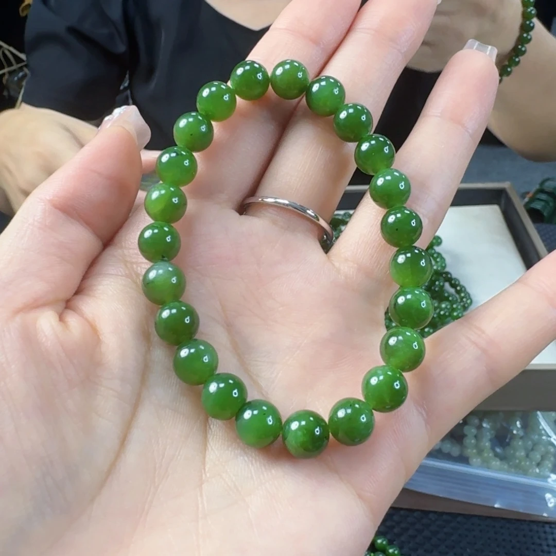 手链未镶嵌和田玉（碧玉）