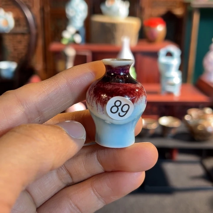 摆件微陶老王迷你花瓶