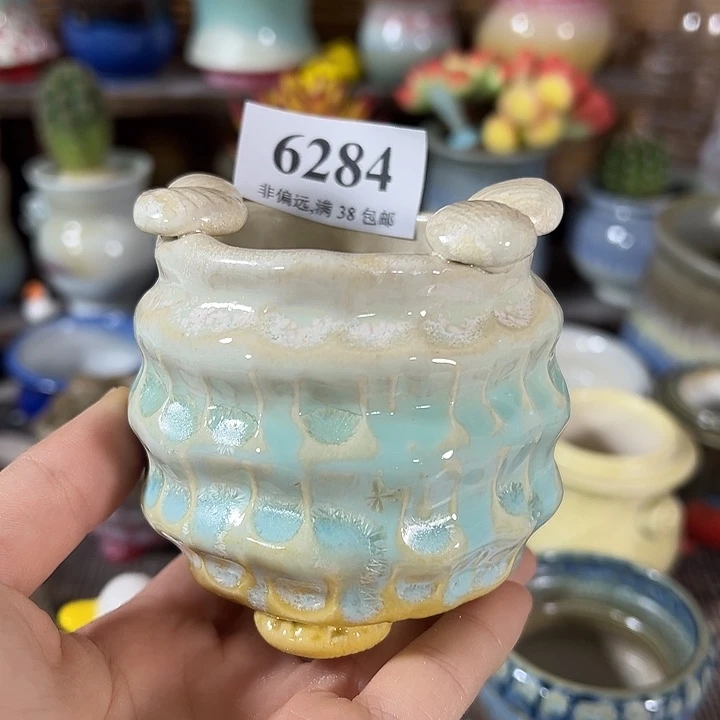 口6高6 手工花盆满30元包邮