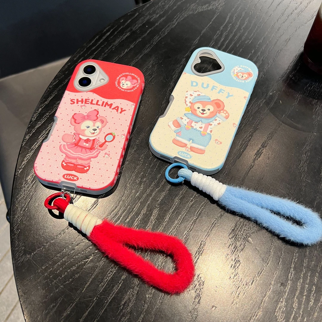 可爱卡通雪莉玫达菲熊苹果手机壳适用iphone16promax15情侣14少女