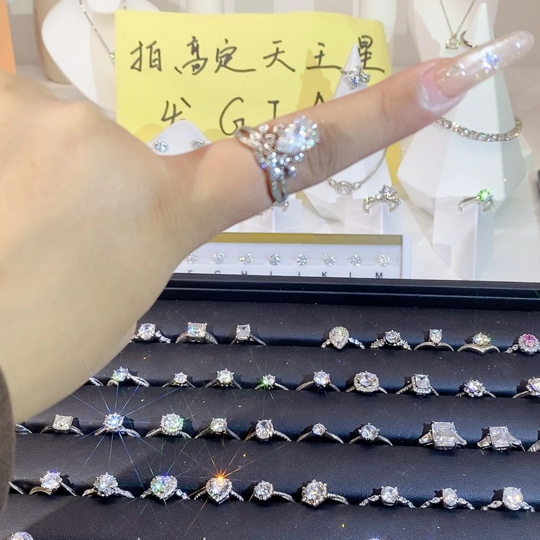 甜***崽合成碳硅石925银3