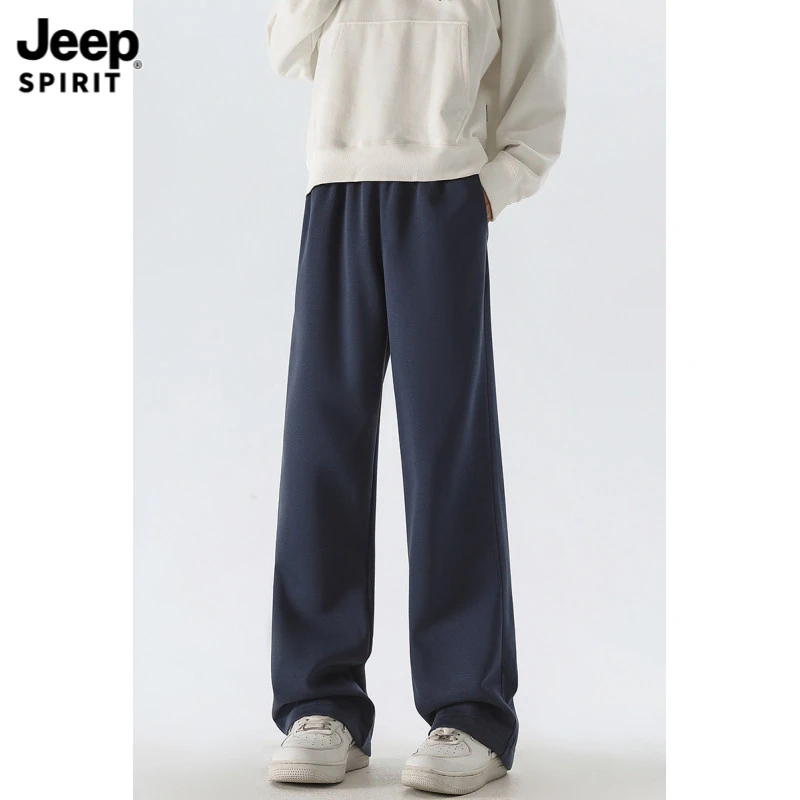 Jeepspirit吉普2025秋冬爆款男士小弯刀裤时尚休闲运动百搭宽松休