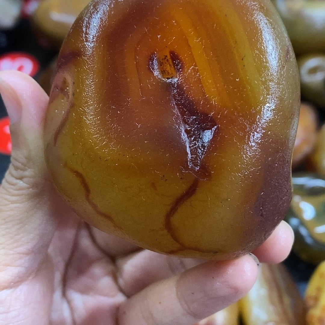 玛瑙/玉髓未镶嵌手把件