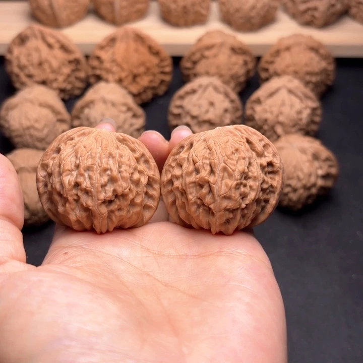 文玩核桃把件41磨盘